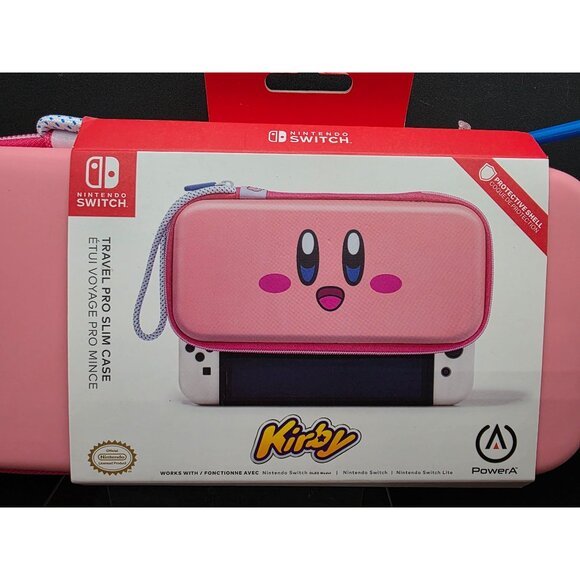 Nintendo Switch Kirby PowerA Travel Pro Slim Case - Picture 2 of 5
